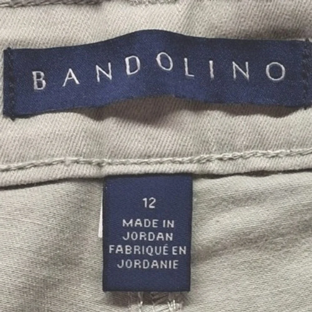 Bandolino Mandie Slim Crop Women‎ Light Green Straight Leg Size 12